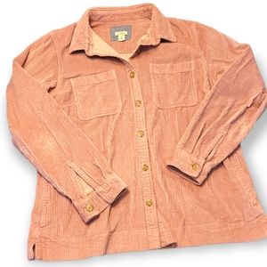 Perfect Vintage L.L.Bean Pink Corduroy Button Down Shirt